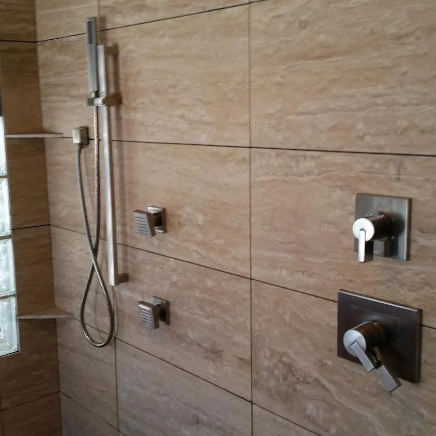 Shower fixture installation for Water Heater Replacement in Chippewa
